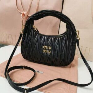 Miu Miu Arcadie Matelassé Nappa Leather Bag